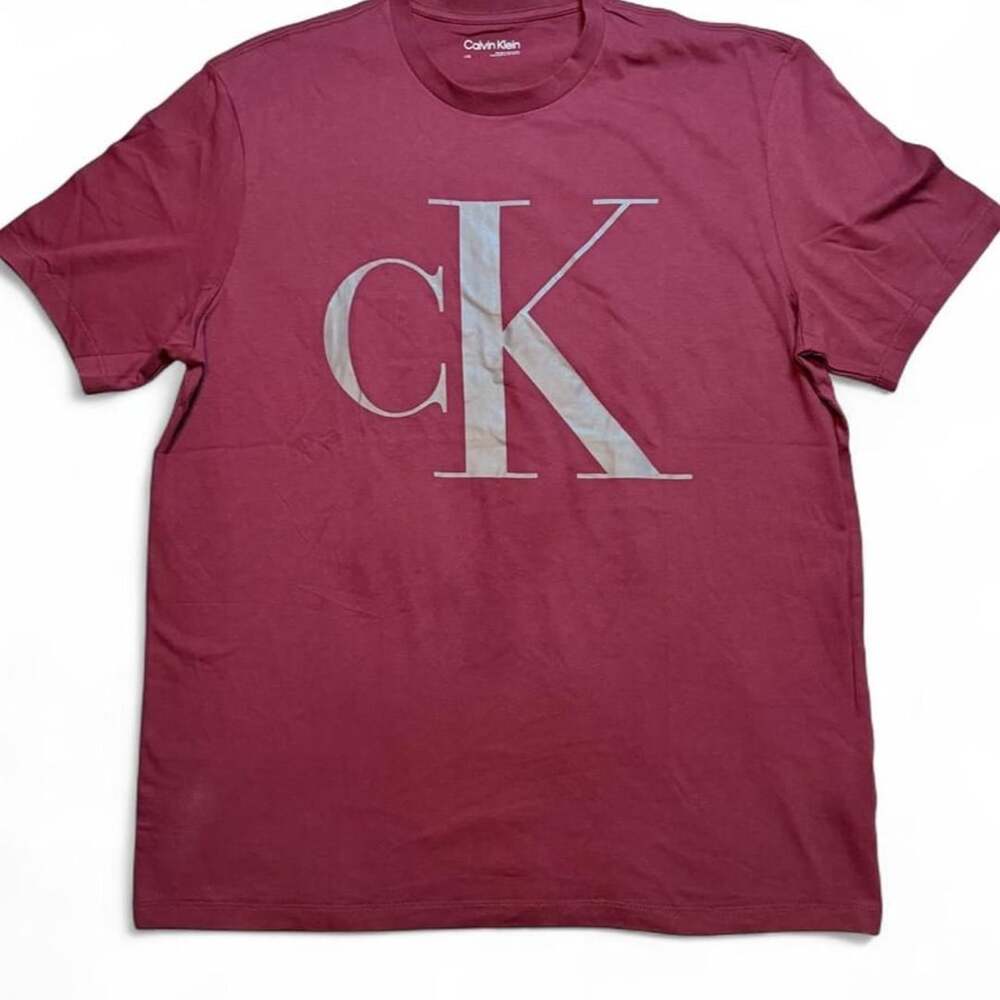 Calvin Klein Maroon CK Logo T-Shirt